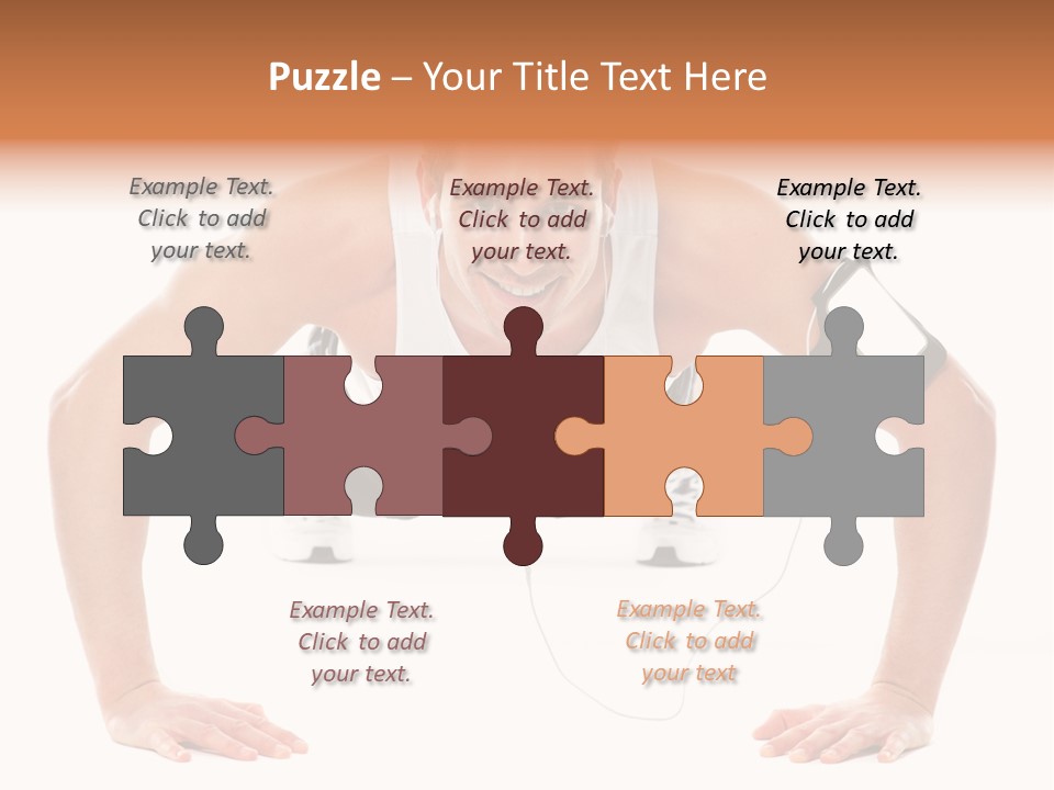 Posing Body Young PowerPoint Template