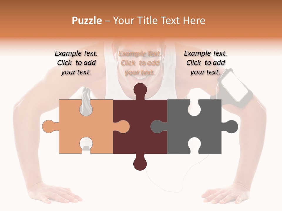 Posing Body Young PowerPoint Template