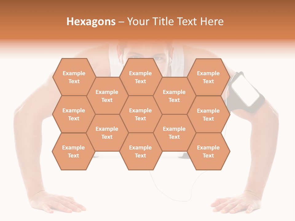 Posing Body Young PowerPoint Template