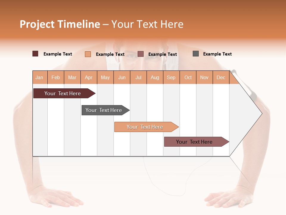 Posing Body Young PowerPoint Template