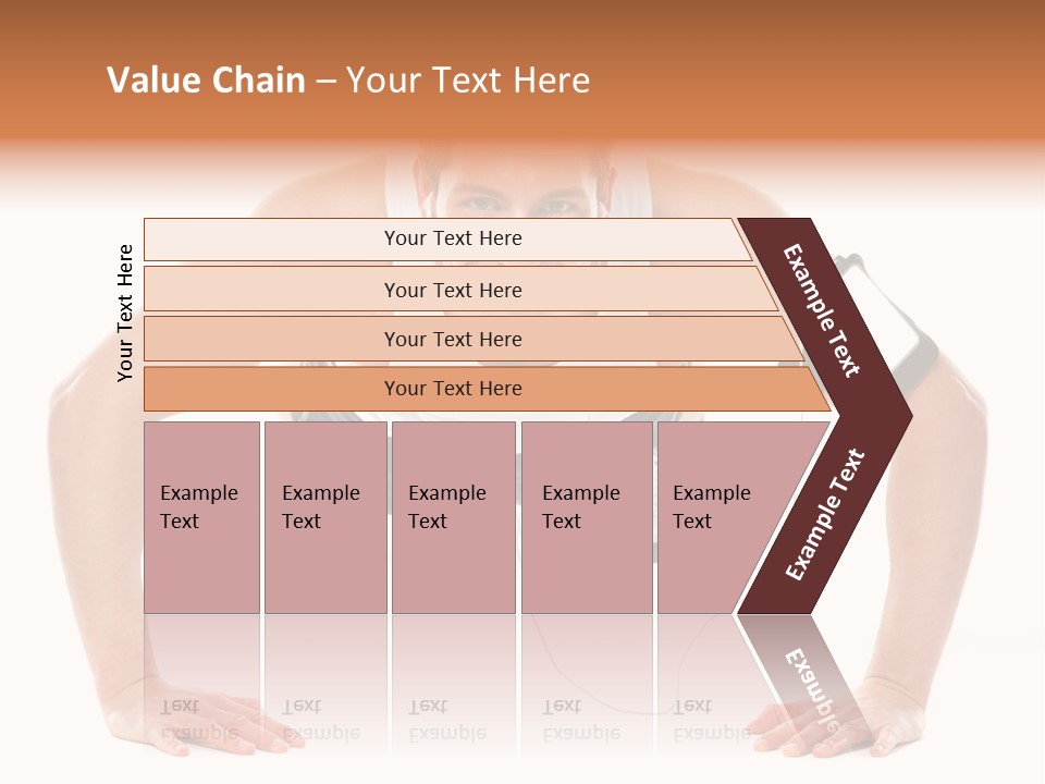 Posing Body Young PowerPoint Template