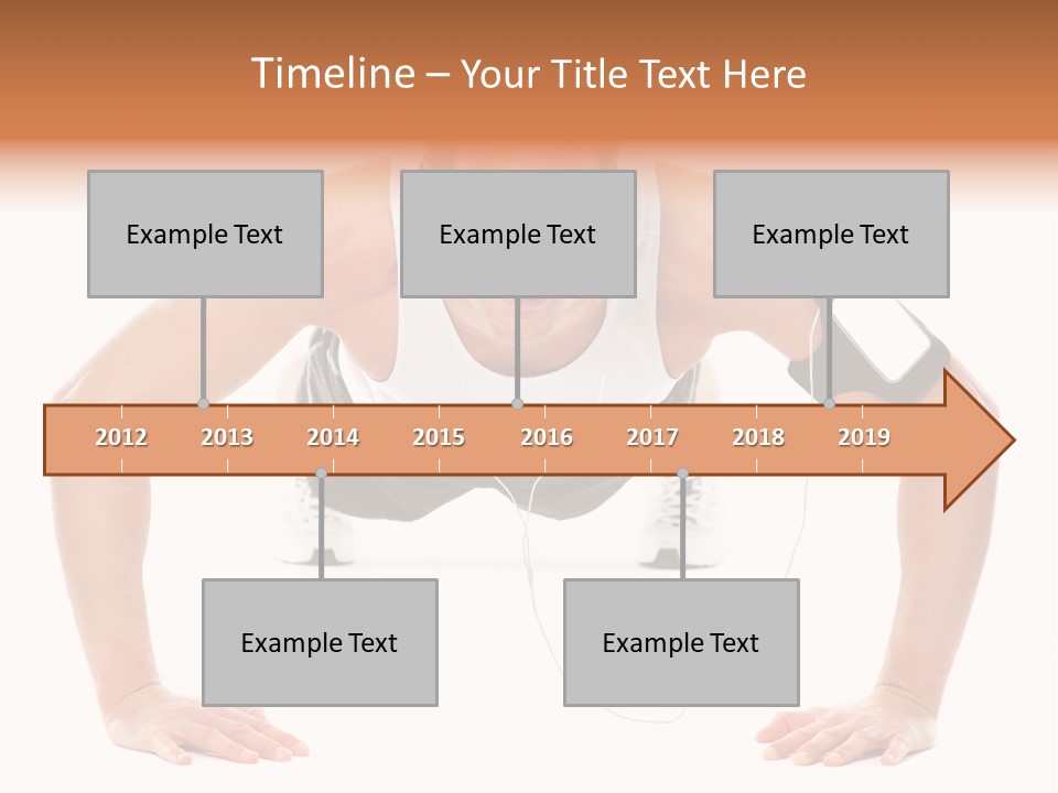 Posing Body Young PowerPoint Template