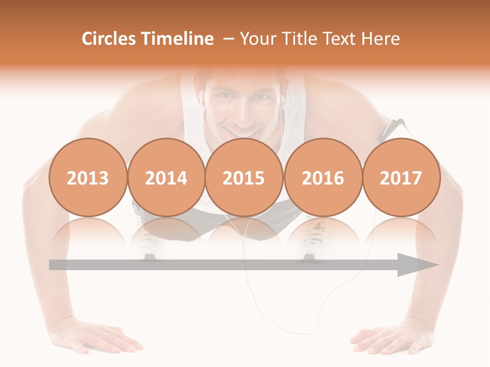 Posing Body Young PowerPoint Template