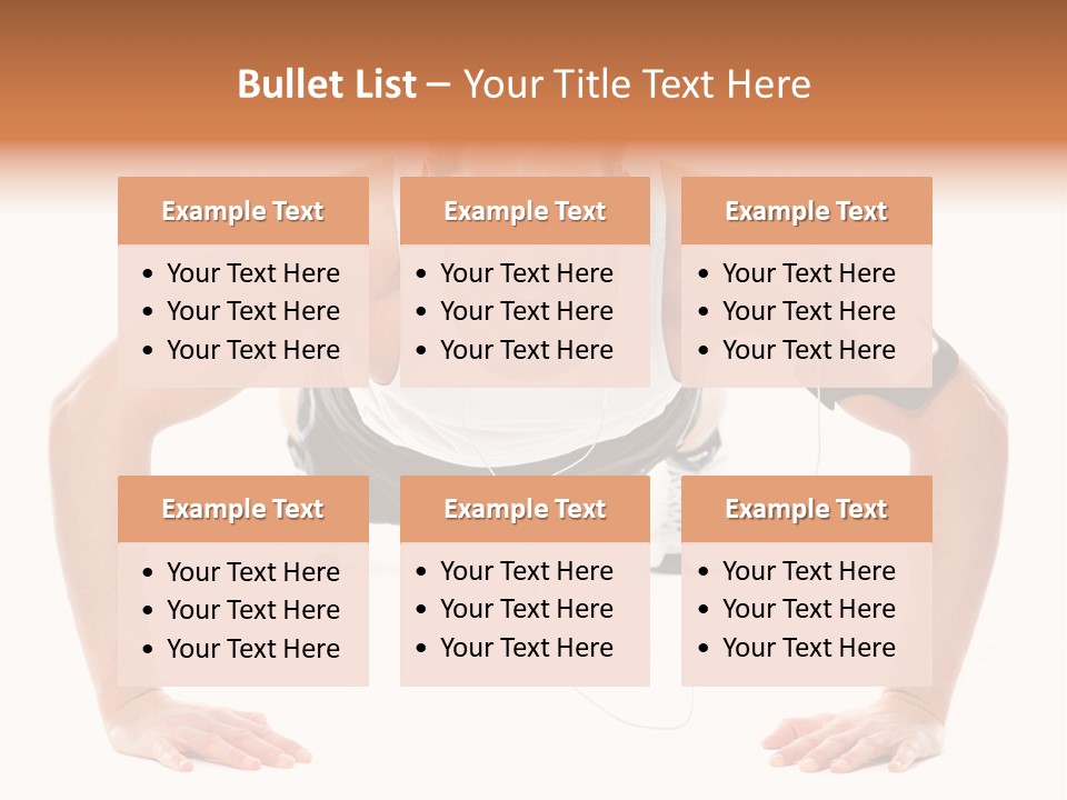 Posing Body Young PowerPoint Template