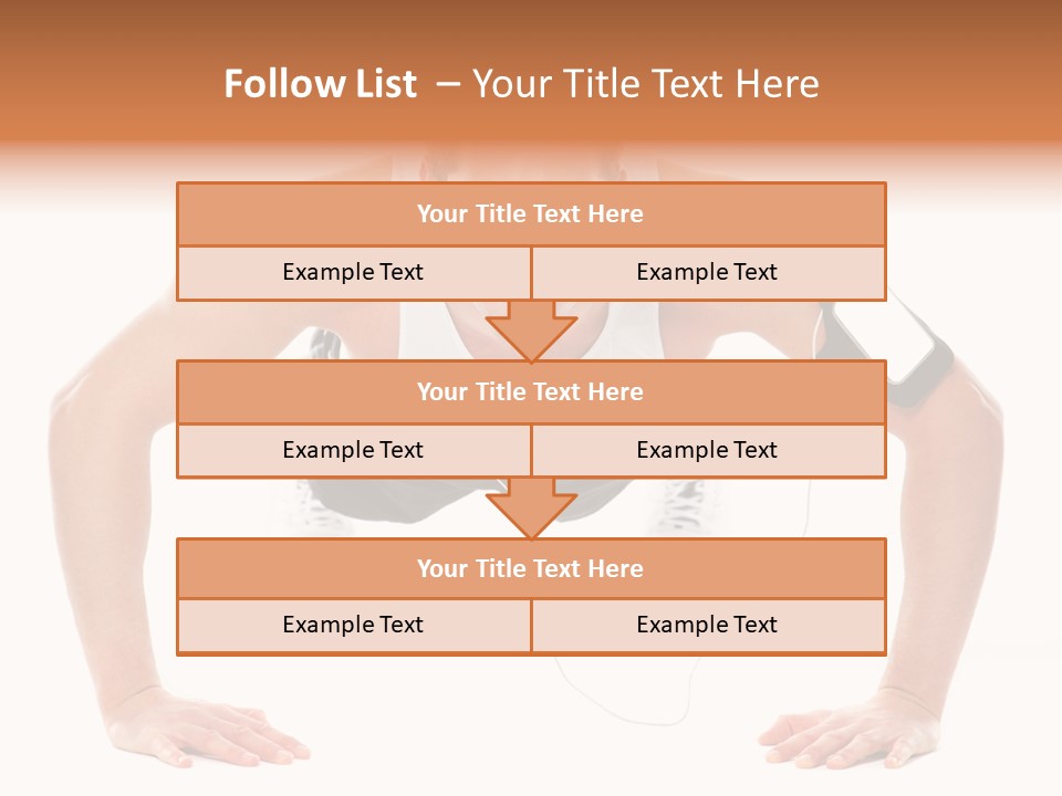 Posing Body Young PowerPoint Template