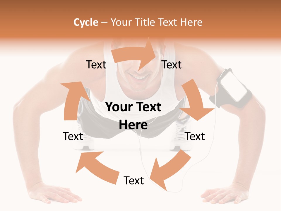 Posing Body Young PowerPoint Template