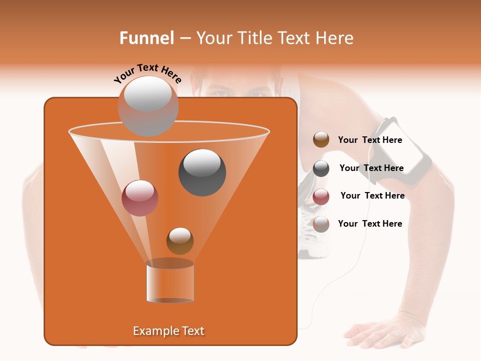 Posing Body Young PowerPoint Template