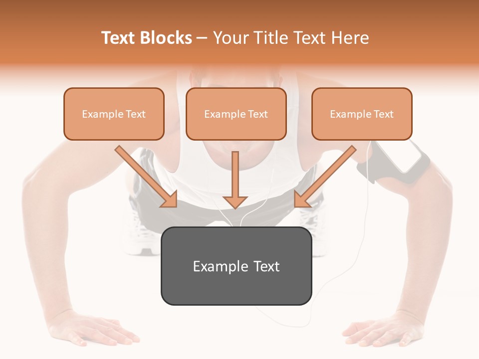 Posing Body Young PowerPoint Template