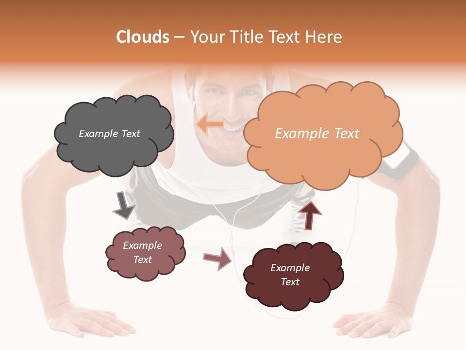 Posing Body Young PowerPoint Template