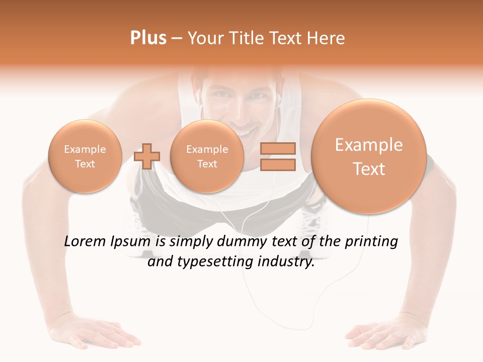 Posing Body Young PowerPoint Template