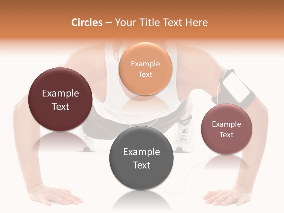 Posing Body Young PowerPoint Template