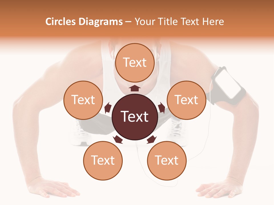 Posing Body Young PowerPoint Template