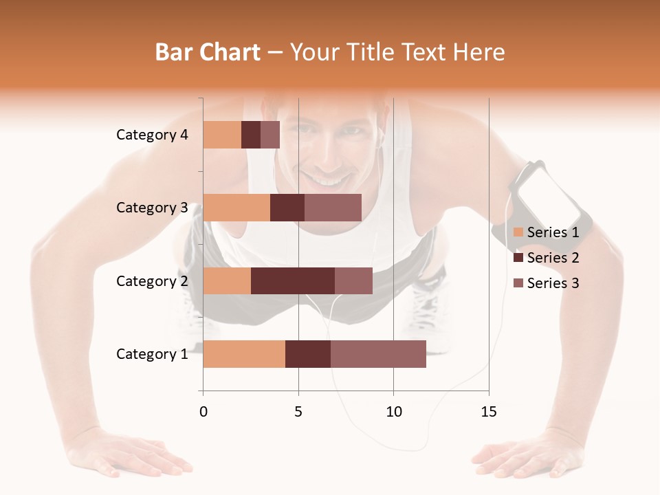 Posing Body Young PowerPoint Template