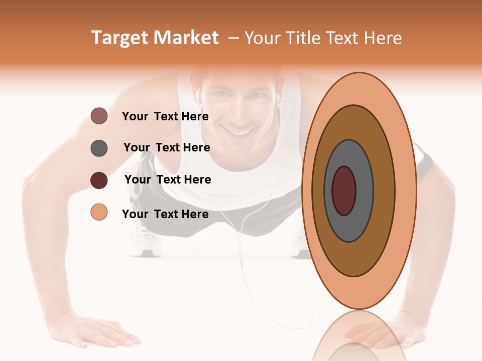 Posing Body Young PowerPoint Template