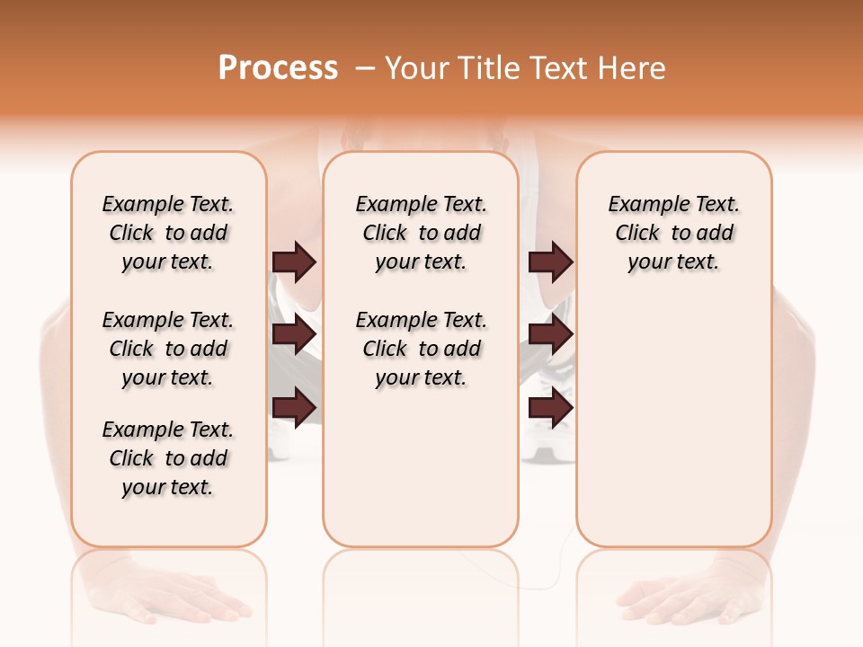 Posing Body Young PowerPoint Template