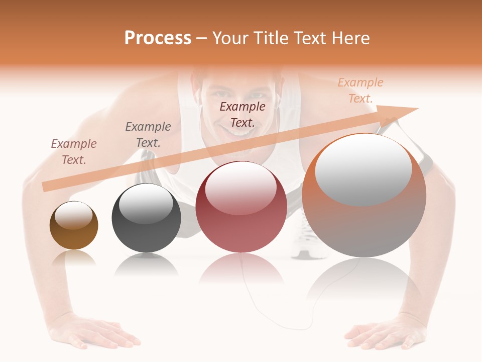 Posing Body Young PowerPoint Template