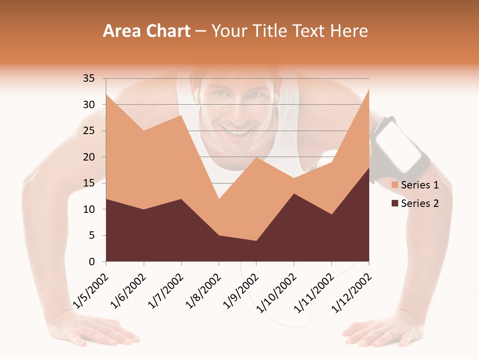 Posing Body Young PowerPoint Template