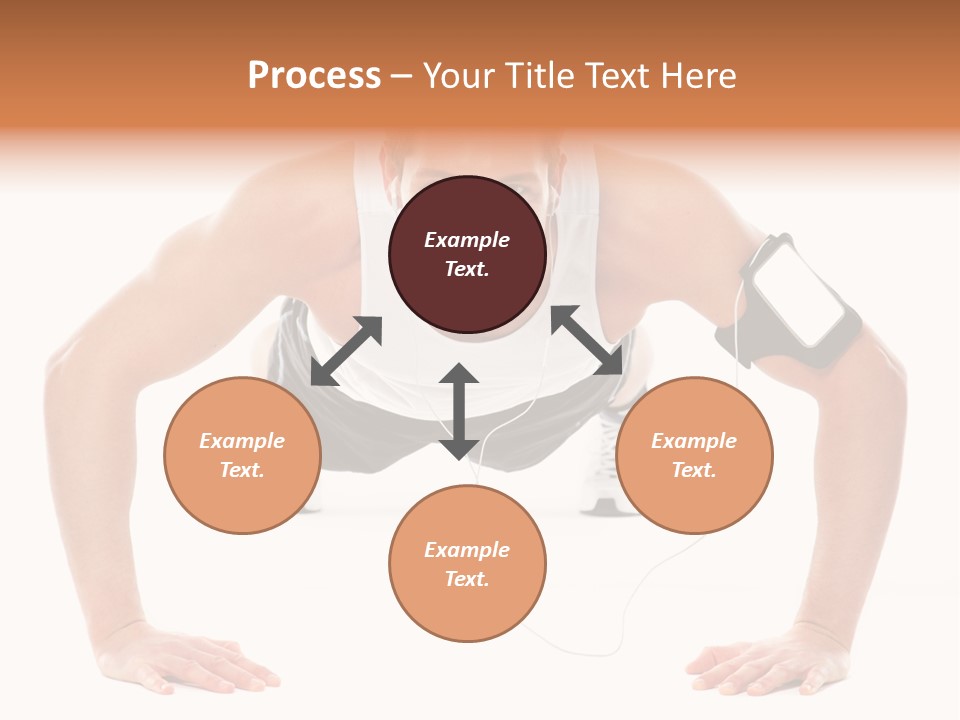 Posing Body Young PowerPoint Template