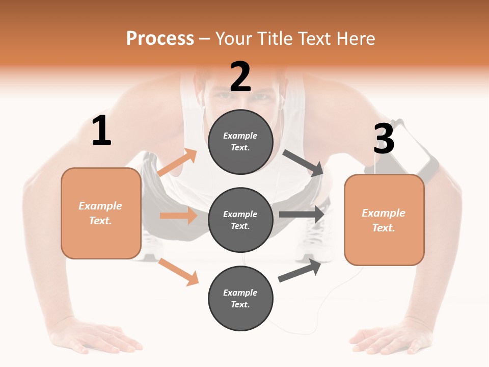 Posing Body Young PowerPoint Template