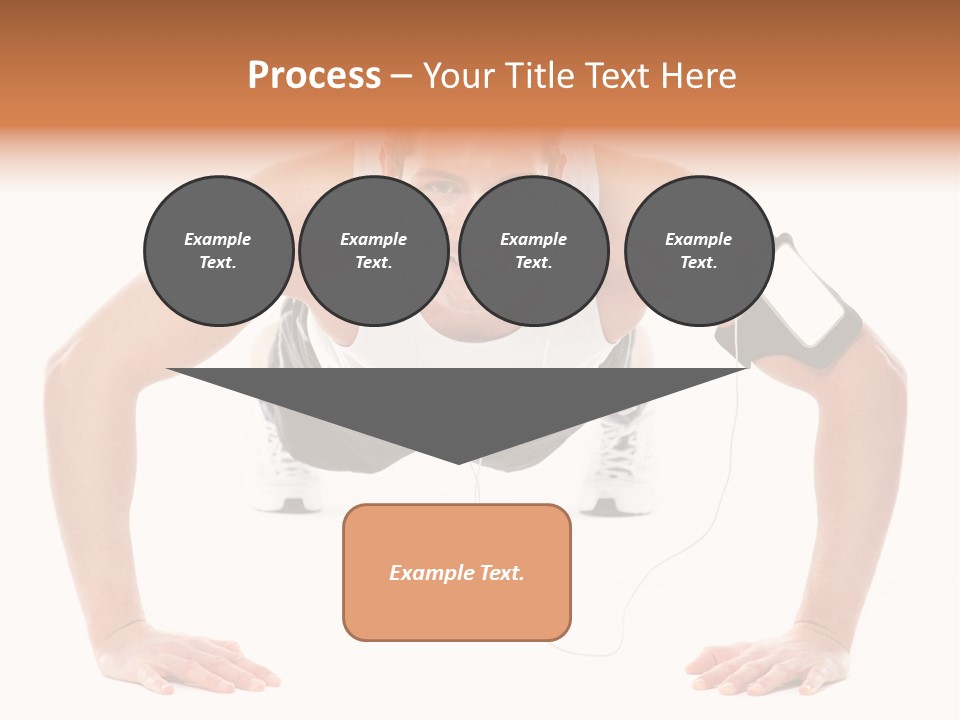 Posing Body Young PowerPoint Template