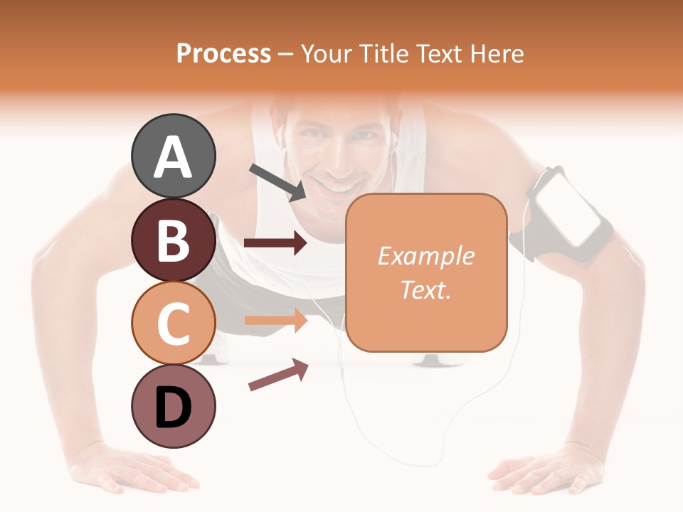 Posing Body Young PowerPoint Template