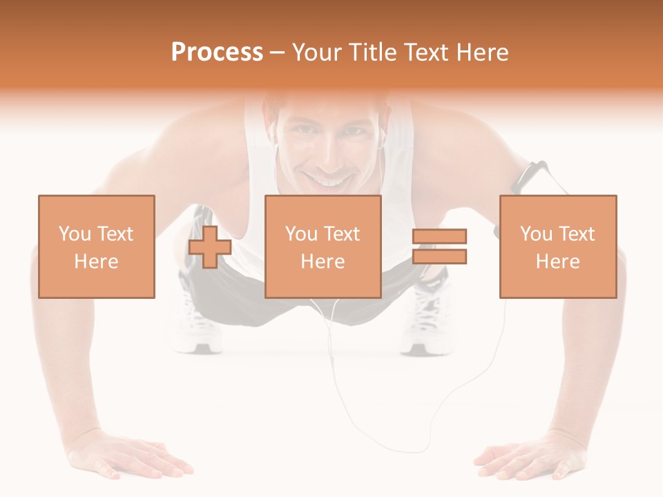 Posing Body Young PowerPoint Template