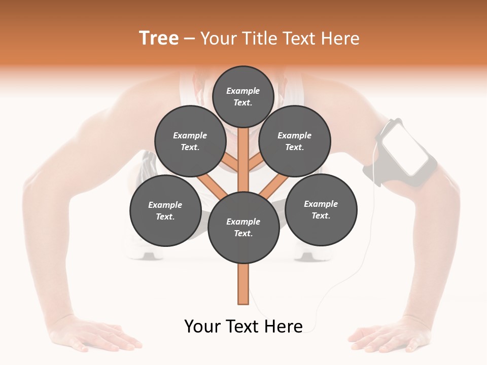 Posing Body Young PowerPoint Template