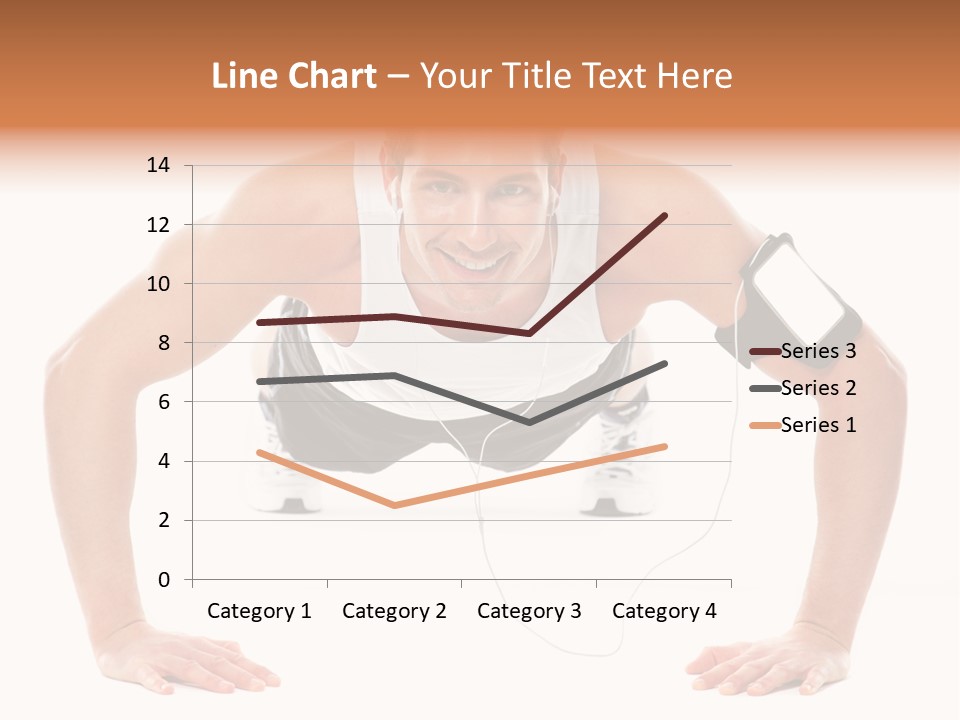 Posing Body Young PowerPoint Template