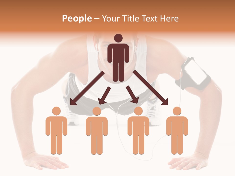 Posing Body Young PowerPoint Template