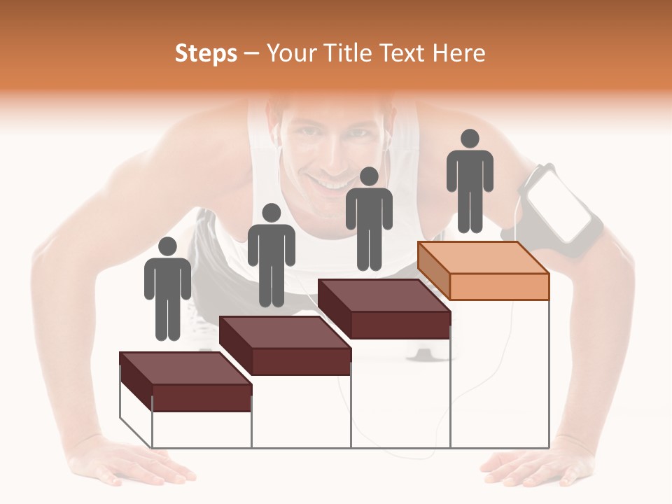 Posing Body Young PowerPoint Template