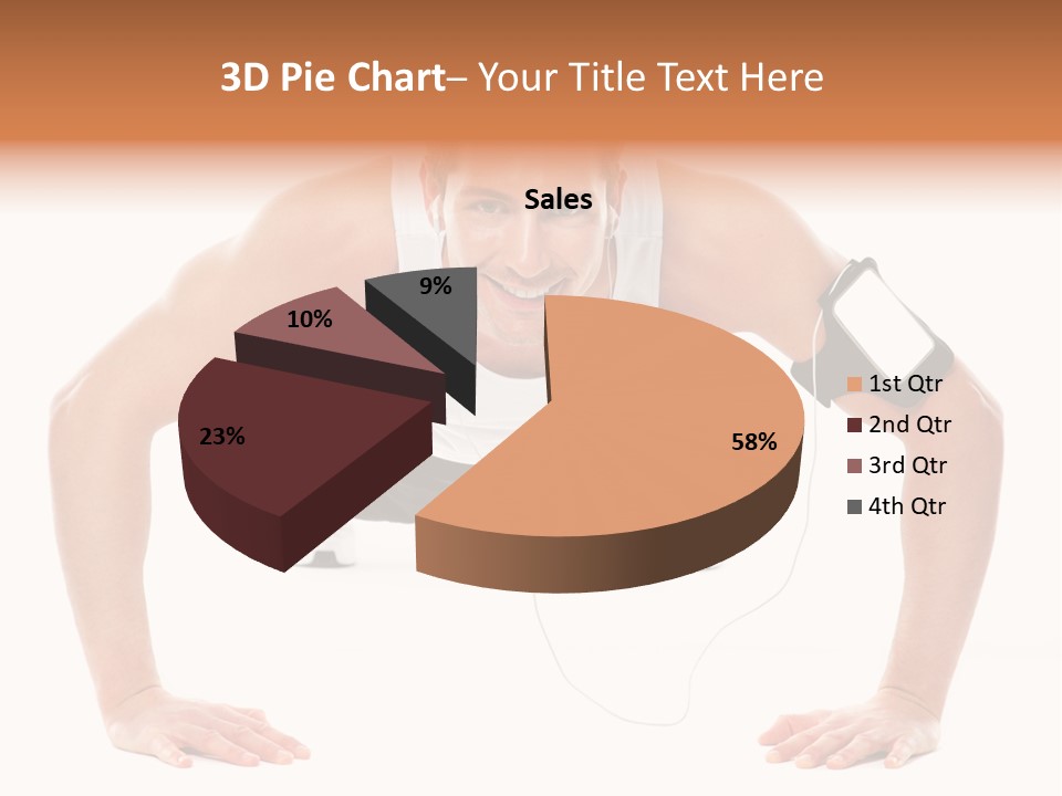 Posing Body Young PowerPoint Template