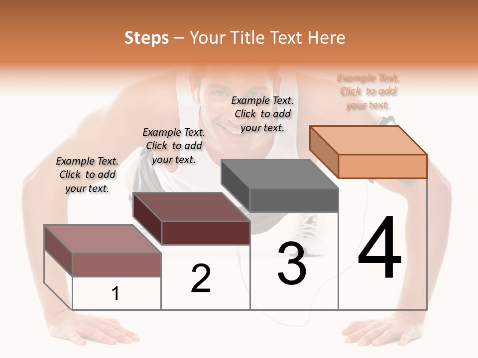 Posing Body Young PowerPoint Template