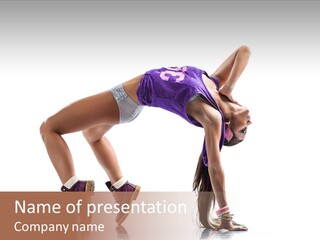 Dancer Pose Studio PowerPoint Template