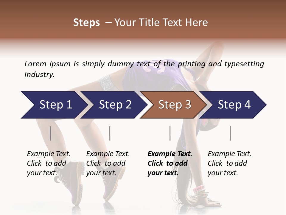 Dancer Pose Studio PowerPoint Template