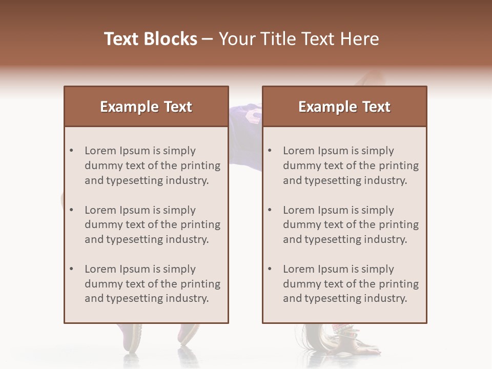 Dancer Pose Studio PowerPoint Template