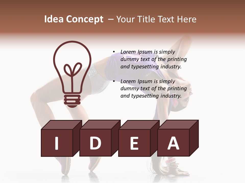 Dancer Pose Studio PowerPoint Template