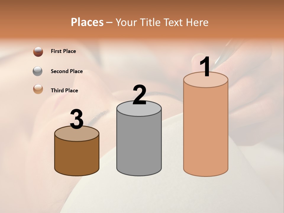 Pampering Female Beautician PowerPoint Template