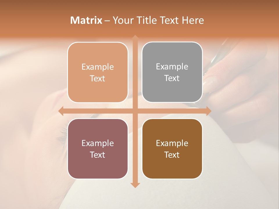 Pampering Female Beautician PowerPoint Template