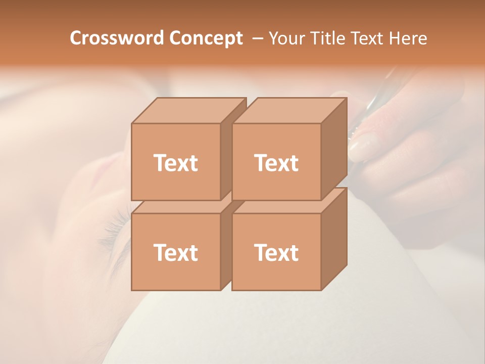 Pampering Female Beautician PowerPoint Template