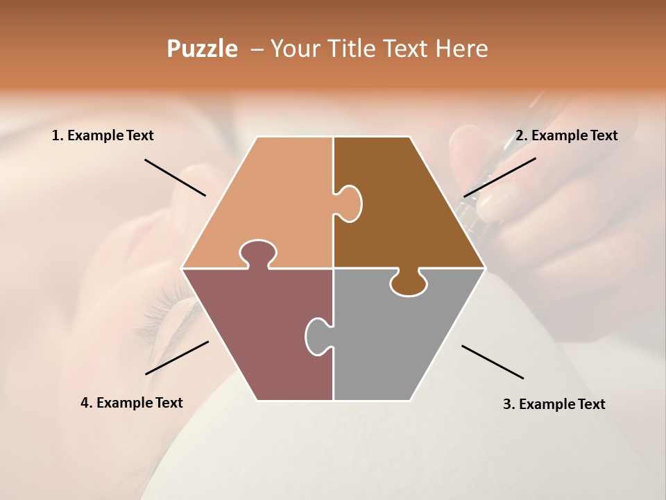 Pampering Female Beautician PowerPoint Template