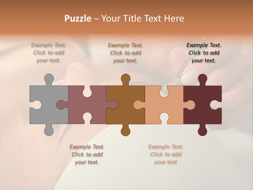 Pampering Female Beautician PowerPoint Template