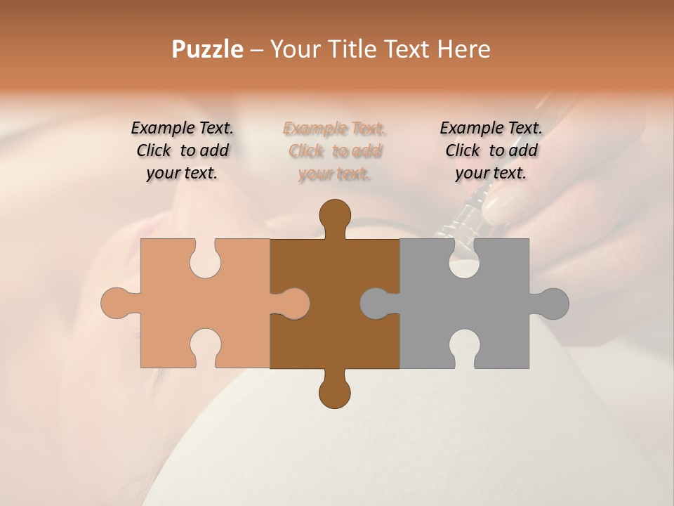 Pampering Female Beautician PowerPoint Template