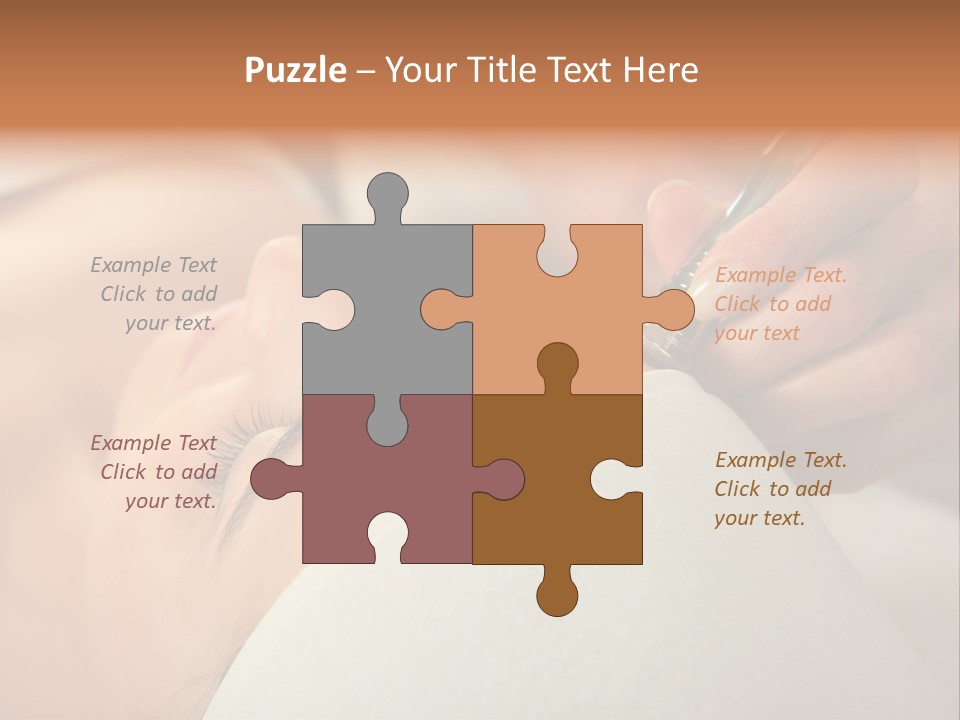 Pampering Female Beautician PowerPoint Template