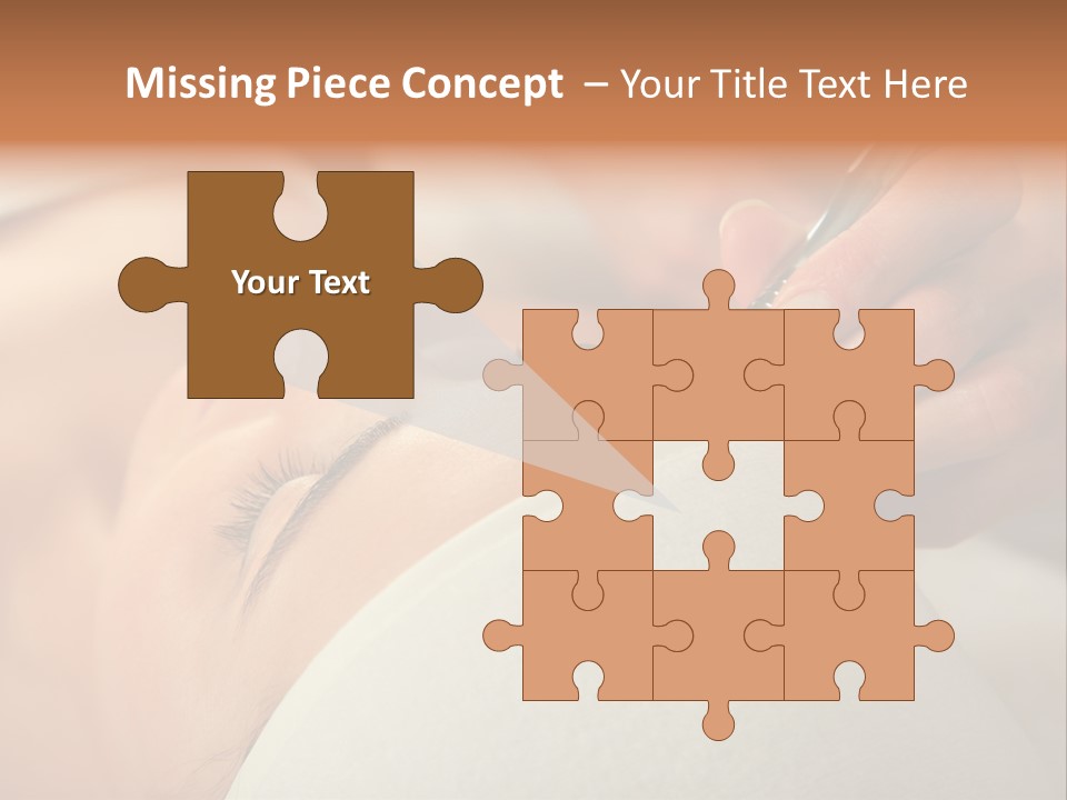 Pampering Female Beautician PowerPoint Template