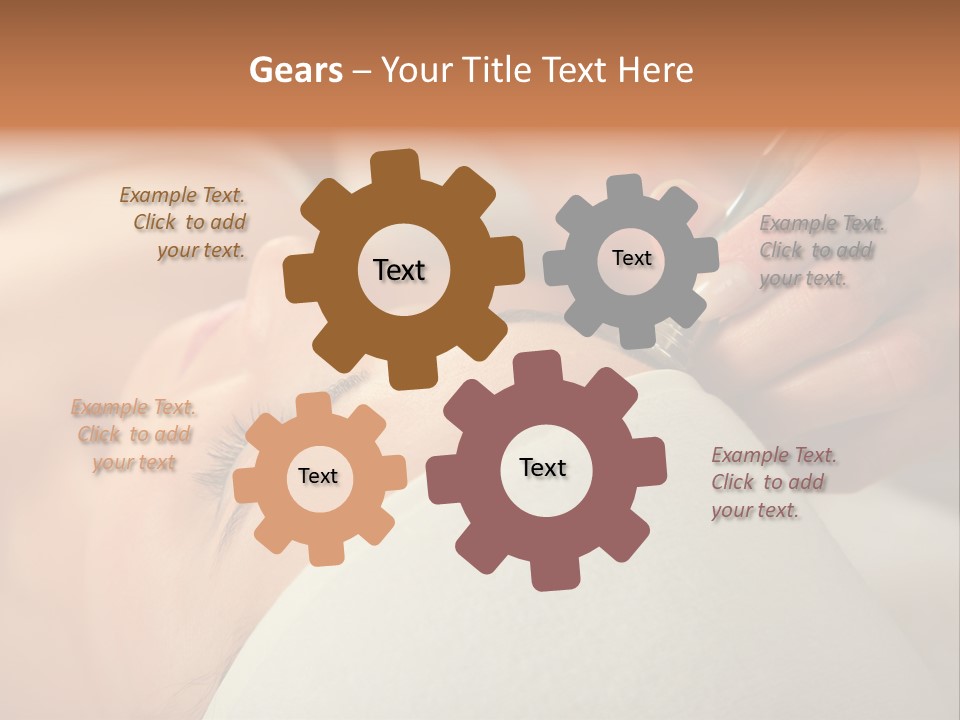 Pampering Female Beautician PowerPoint Template