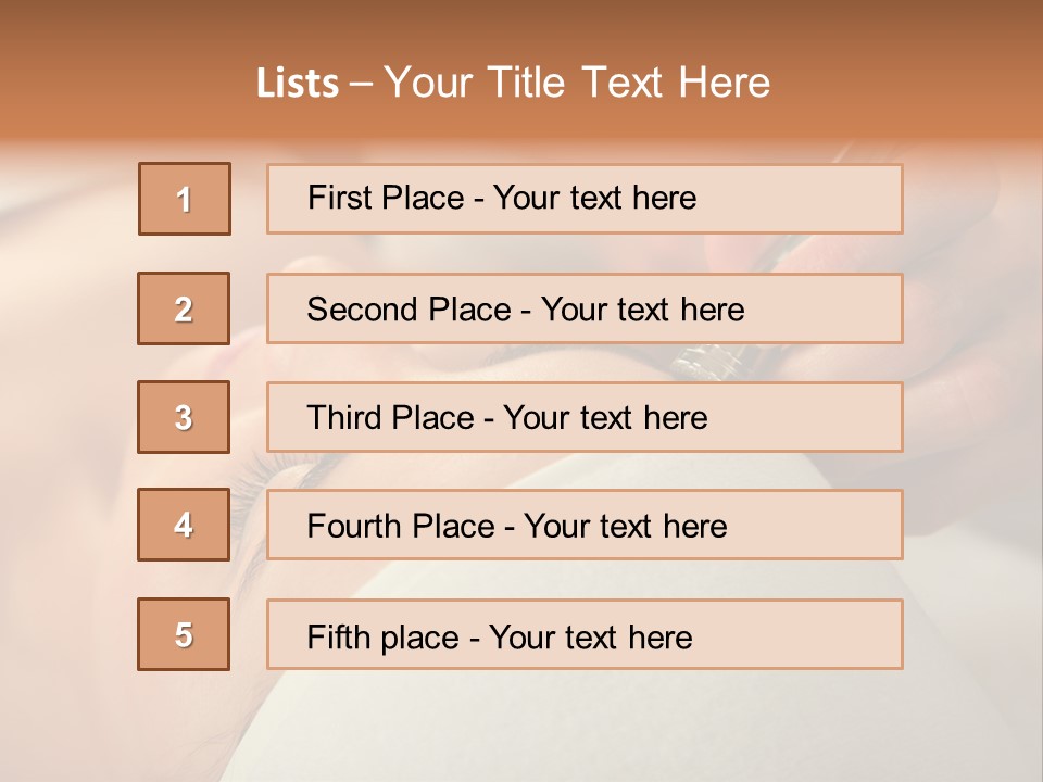 Pampering Female Beautician PowerPoint Template
