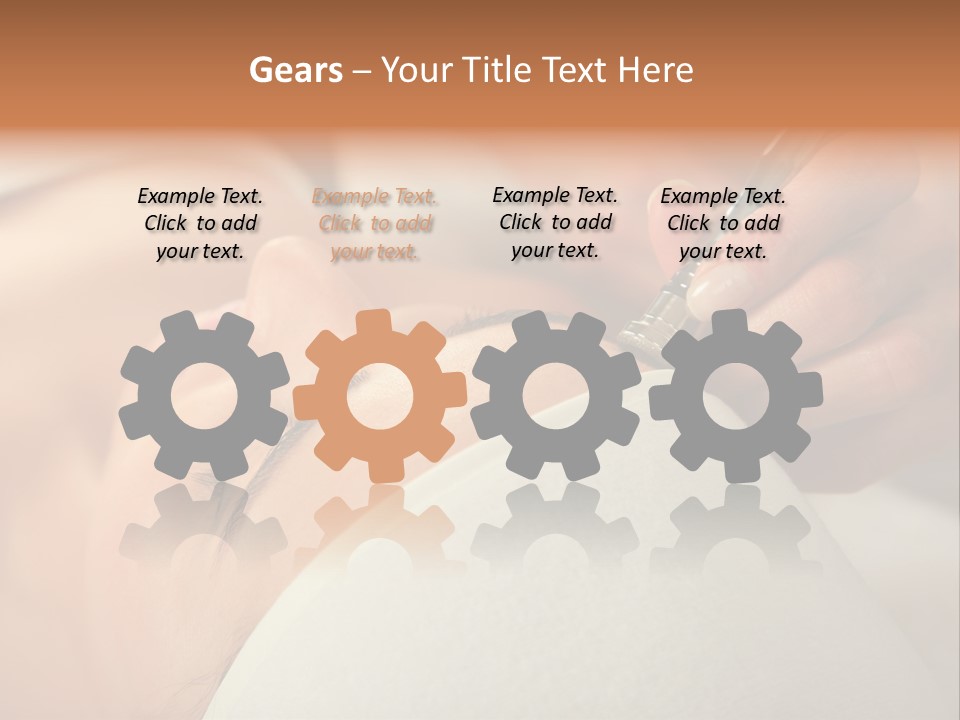 Pampering Female Beautician PowerPoint Template