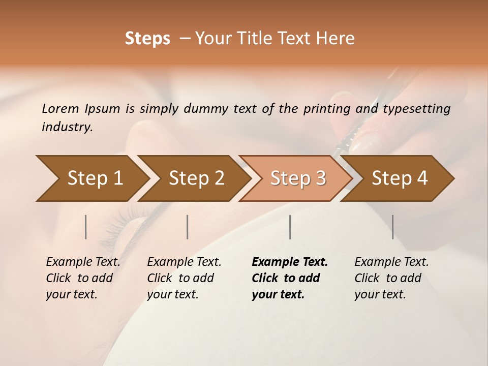 Pampering Female Beautician PowerPoint Template