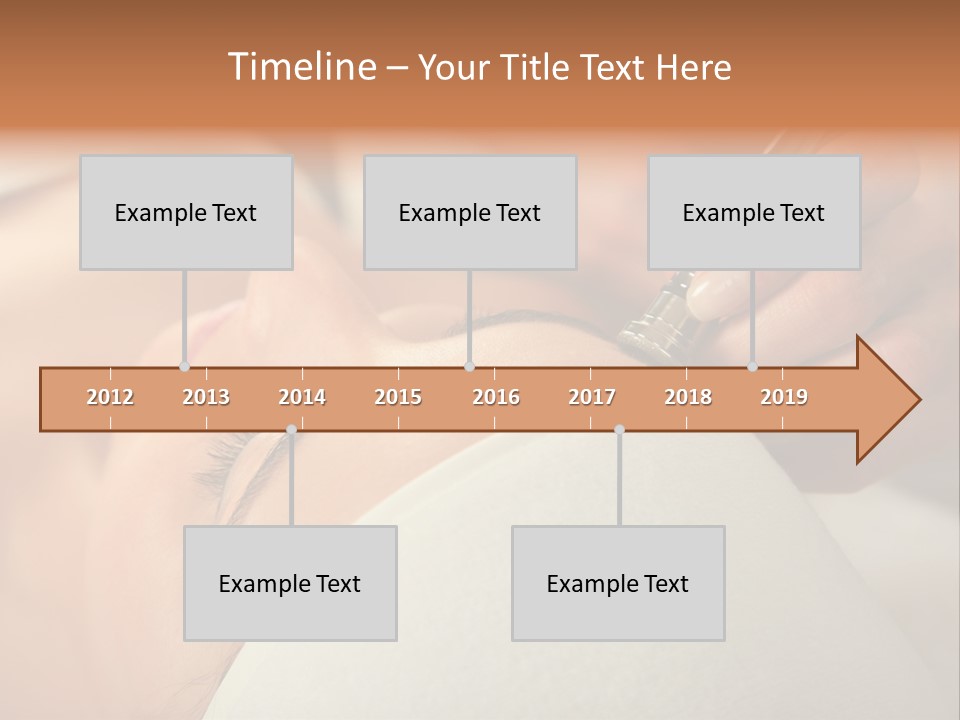 Pampering Female Beautician PowerPoint Template