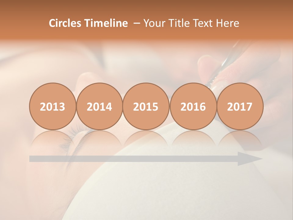 Pampering Female Beautician PowerPoint Template